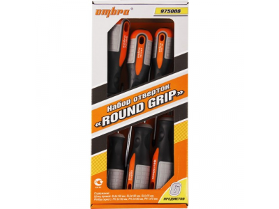 Набор отверток ROUND GRIP 6 пр., Ombra 975006 от OMBRA Набор отверток ROUND GRIP 6 пр., Ombra 975006