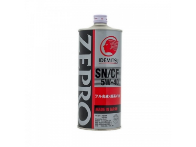 Моторное масло IDEMITSU Zepro Euro SPEC 5W40 SN/CF, 1л от IDEMITSU Моторное масло IDEMITSU Zepro Euro SPEC 5W40 SN/CF, 1л