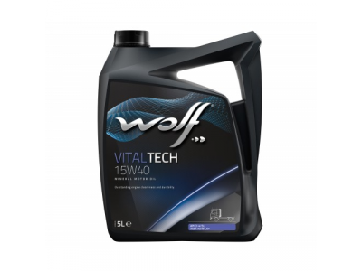 Моторное масло WOLF VITALTECH 15W40 5L от WOLF Моторное масло WOLF VITALTECH 15W40 5L