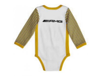 Боди для младенцев Mercedes-AMG GT, Babygrow, white / yellow / selenite grey от Mercedes Боди для младенцев Mercedes-AMG GT, Babygrow, white / yellow / selenite grey