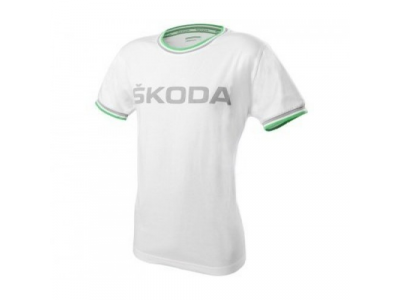 Женская футболка Skoda Women’s T-Shirt, White, Event от VAG Женская футболка Skoda Women’s T-Shirt, White, Event