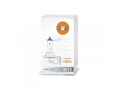 Автолампа галогенная SVS H11 12V 55W PGJ19-2 Standard +30% от SVS Автолампа галогенная SVS H11 12V 55W PGJ19-2 Standard +30%