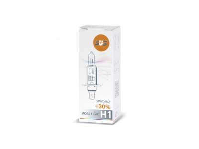 Автолампа галогенная SVS H1 12V 55W P14,5s Standard +30%