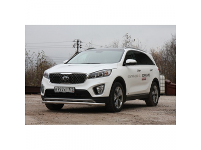 Защита переднего бампера труба d60, Kia Sorento Prime 2015- от SOUZ96 Защита переднего бампера труба d60, Kia Sorento Prime 2015-